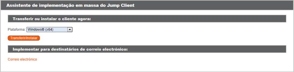 No menu pendente, selecione se pretende fixar o Jump Client à sua fila de espera, à fila de espera da equipa ou à fila de espera geral.