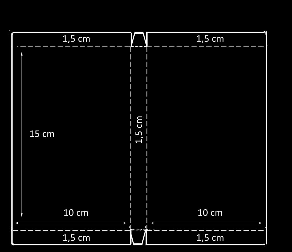 12 Diagrama de corte e vinco,