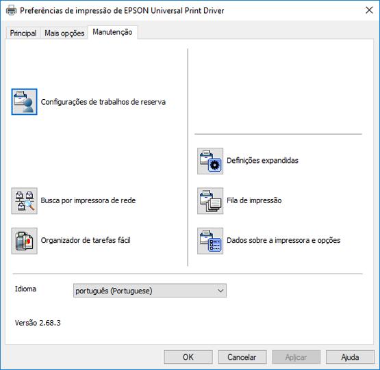 Referências relacionadas Opções personalizadas de correção de cor - Windows Configurações de cabeçalho/rodapé - Windows Opções de imagem e configurações adicionais - Windows Seleção das opções de