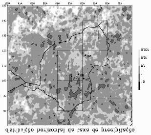 Figura 1: Distribuição da taxa de precipitação na superfície (mm.