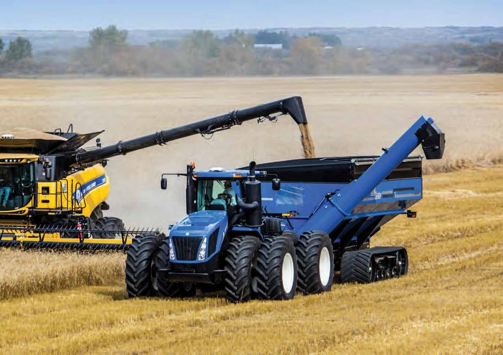 TRANSMISSÃO DESIGN COMPROVADO, CONTROLE MODERNO As transmissões Full Powershift Ultra Command da New Holland oferecem força adicional e controle aprimorado.