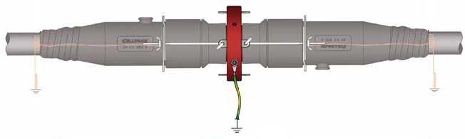 Desconectável Conexão 12/20 kv 250 A MIB (SAP 2444006); 7. Aterrar todas as blindagens dos cabos e corpos dos desconectáveis; 8.