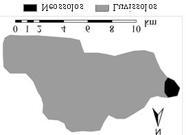 E. M. de Andrade et al. (2011) Figura 1 Localização da microbacia estudada no Estado do Ceará e sua rede de drenagem.