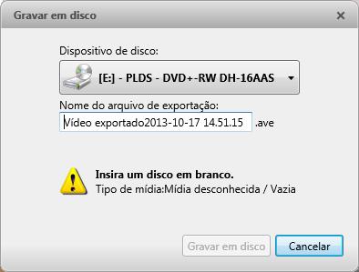 Exprtar Iniciar exprtaçã para salvar arquiv lcalmente. a. Na caixa de diálg Salvar cm, dê um nme para arquiv de exprtaçã e clique em Salvar.