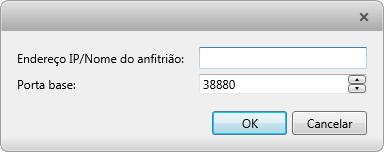 Na caixa de diálg, insira Nme d Hst/Endereç IP e