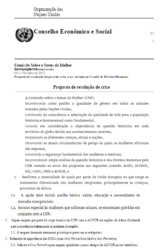 4.4.1. Exemplo 4.5. Proposta de Emenda Caso haja algo na proposta que deva ser substituído, removido ou adicionado, é necessário que uma emenda seja feita.