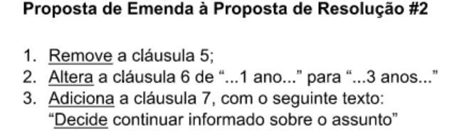 Contra: indica que a delegação é contrária ao documento; Abster-se: indica que a delegação não é favorável nem contrária, mas se posiciona como