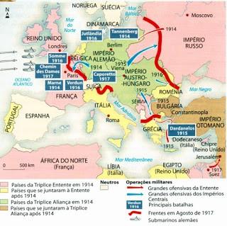 Devido À 1ª Guerra Mundial, a Europa tivera necessidade de adquirir matérias-primas, alimentos e armas, sobretudo aos EUA.