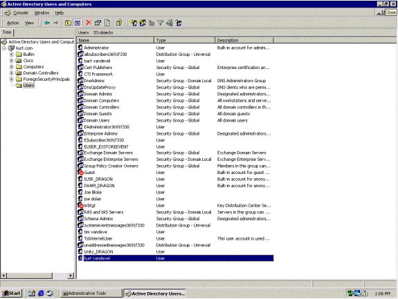 8. Fazer logon ao servidor do CallManager da Cisco. 9. Escolha o usuário > o diretório global e procure-os pelo novo usuário.o nome de novo usuário deve aparecer nos resultados da busca.