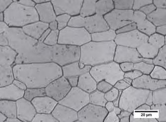 Imagem obtida por microscopia óptica num aumento de 500X, ataque com Nital 2%.