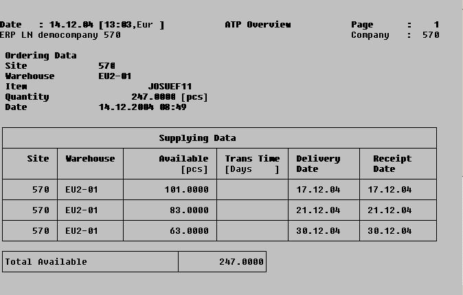 Gestão ATP Nota A caixa de seleção Componente é selecionada como tipo de verificação.