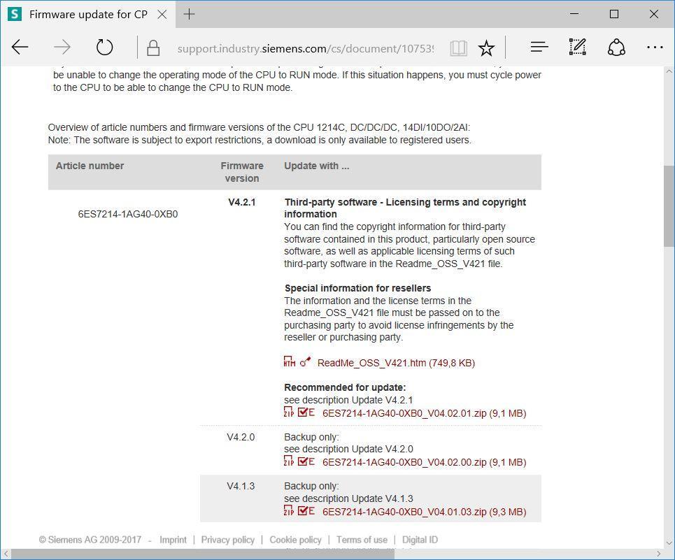 fi Na janela a seguir são oferecidos diferentes updates. Selecione o update recomendado para a atualização.