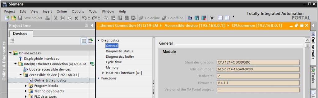 4.3.6 Firmware-Update da CPU Os arquivos com a Firmware-Update podem, agora, ser executados adequadamente na CPU "SIMATIC S7-1200".