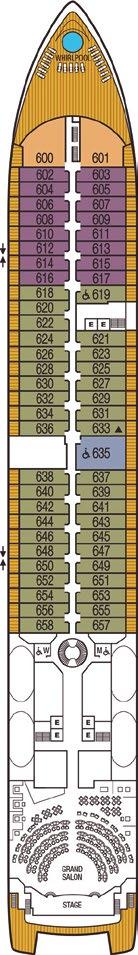 A suíte 635 também possui uma banheira.