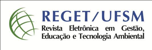 Artigo original DOI: 105902/2236117016372 Revista Eletrônica em Gestão, Educação e Tecnologia Ambiental Santa Maria, v. 19, n. 2, mai - ago. 2015, p.