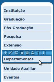 Após acessar o SGCD, caso já não esteja visualizando a página ou o item desejado, o próximo passo é procurar no menu esquerdo do site a página ou item que você tem acesso.