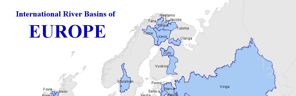 As maiores bacias da Europa