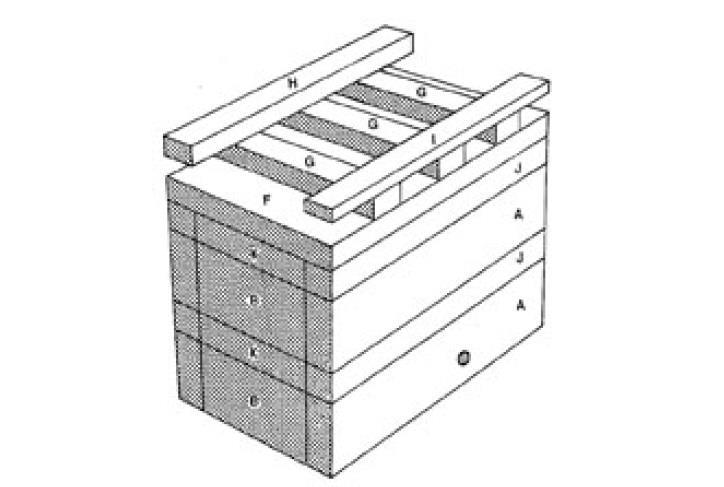19 devem ser utilizadas caixas medianas, de duas gavetas, com as seguintes especificações: A - 31 x7x2,5 cm - 4 peças B - 15 x 7 x 2,5 cm - 4 peças C - 26 x 15 x 2,5 cm - 1 peça D - 10 x 2,5 x 2,5 cm