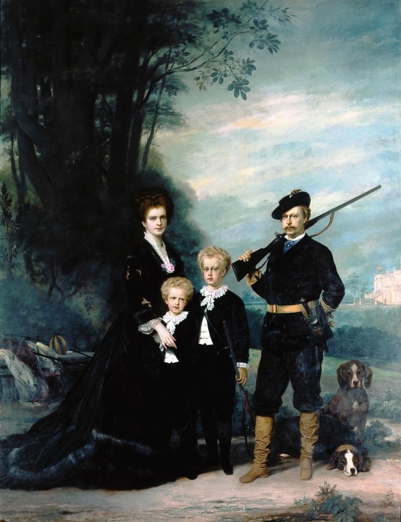 Família Real, 1876 Pintura a
