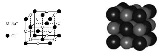 13. O cloreto de sódio (NaCl) apresenta a seguinte célula unitária. a) Indique qual a rede cristalina do NaCl e qual a respectiva base (ou: motivo).