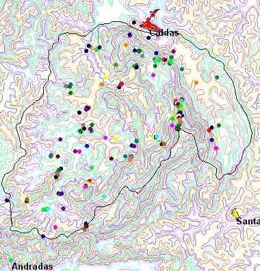 93 Mapa 4. Áreas de coleta de material boânico.