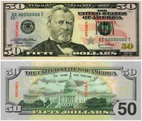 $ 50 fifty dollars (fifty bucks*) a fifty-dollar bill $ 100 a hundred dollars