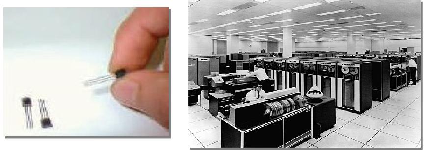 Histórico 2 a Geração: Computadores Transistorizados (1955-1965) Transistor e o IBM 7094