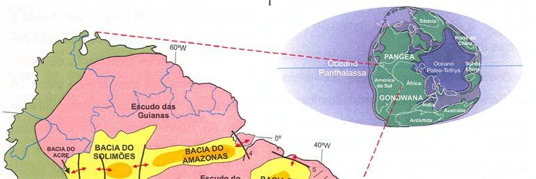 43 Capítulo 4 Geologia Regional e Litoestratigrafia e geoquímicos na bacia, definiu alvos exploratórios com potencial petrolífero.