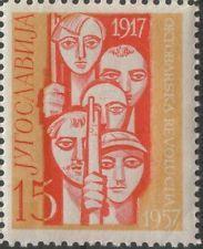 Selo Postal emitido em 1957, pela Iugoslávia, em