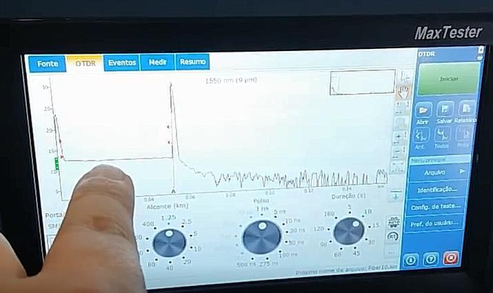 657 em plantas internas/externas FTTa, máquina 0,01dB e OTDR zerado ou perda <