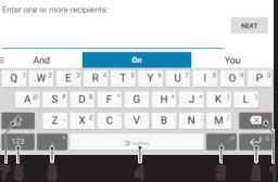 Utilizar o teclado virtual 1 Permite alterar minúsculas/maiúsculas e ligar as maiúsculas. Em alguns idiomas, esta tecla serve para aceder a caracteres extra existentes nesse idioma.