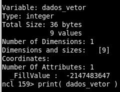 Lendo dados de um arquivo ASCII: asciiread aceita o valor -1,