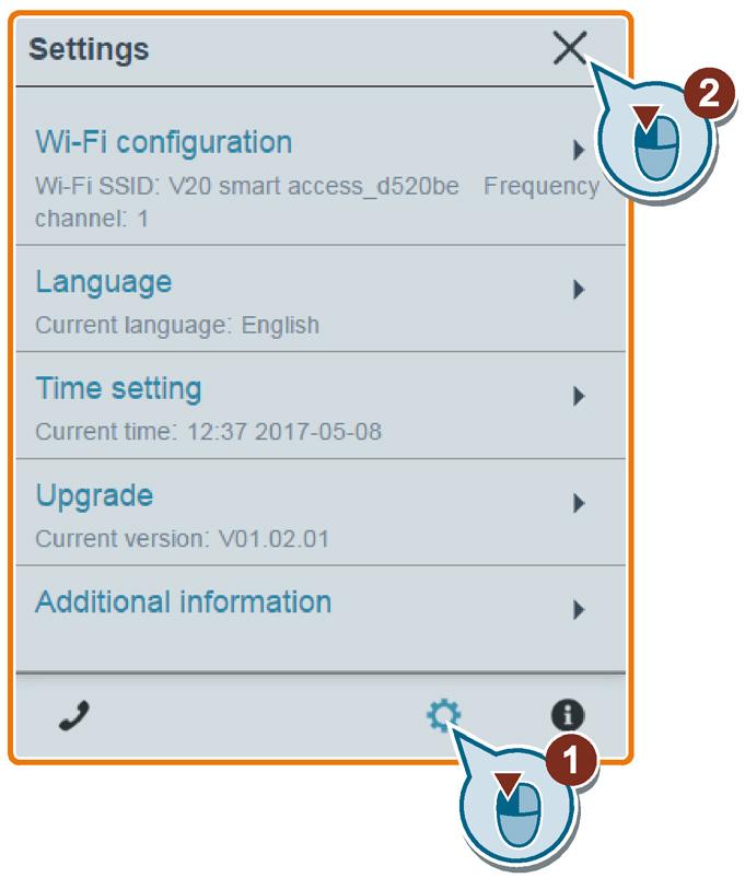 Colocação em serviço usando o SINAMICS V20 Smart Access 6.6 Tornando as configurações de acesso à internet opcionais 6.