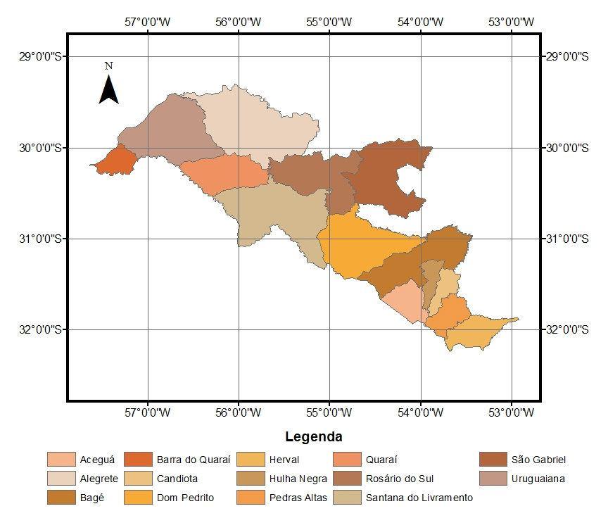 8 Figura 1: Municípios que compõem a região da Campanha do