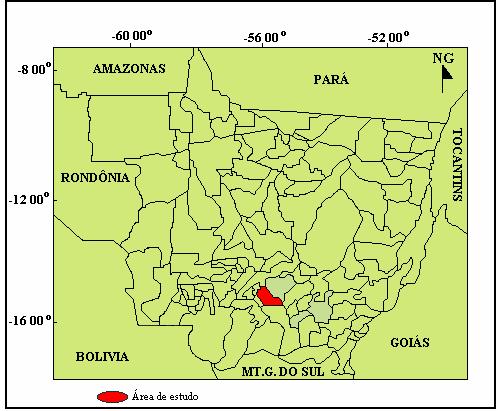 Figura 1 Localização do município de Cuiabá.