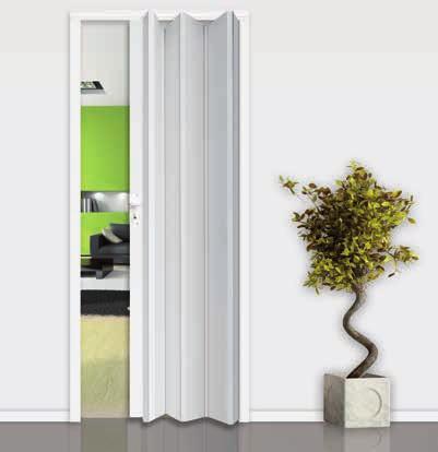 PORTAS DE FOLE PUERTAS PLEGABLES PORTA DE FOLE EM PVC PUERTA PLEGABLE EN PVC Com ou sem vidro Con o sin cristal Inclui Incluye: Calhas, porta, puxador e fecho (com chave ou iman) Aro e Guarnições