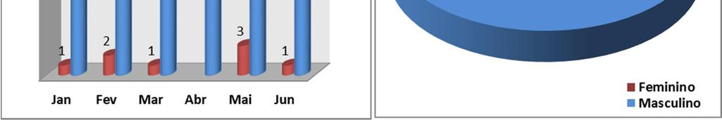 º AT % Trabalhadores Feminino 8 168 5% Masculino 101 1740 6% Tendo em conta o número total de trabalhadores da empresa por género e os acidentes