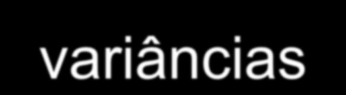 Teste de homogeneidade de Do exemplo tem-se: variâncias tratamento Variância 1 70.6666 47.3666 3 88.1666 4 5.1000 F f cal 88.1666 5.1000 3.51 F ( 5,4) 13.7 Fcal<Fcrit Dado que o valor de Fcal (3.