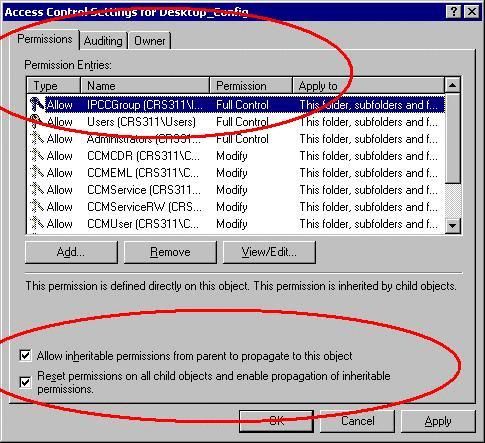 15. Clique em Apply. 16. APROVAÇÃO do clique a fechar-se. Crie um arquivo de lote na estação de trabalho de Cisco Agent Desktop 1.