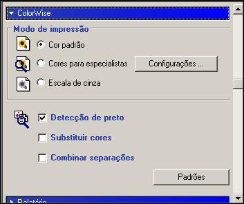 OPÇÕES DE IMPRESSÃO COLORWISE 81 Drivers de impressora e opções de impressão O driver de impressora grava um arquivo PostScript que contém as instruções geradas pelo aplicativo e as configurações