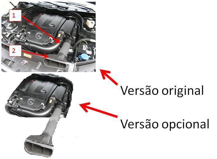 12 ar fresco para o motor através do prolongamento do bocal de captação até a linha da grade. e.