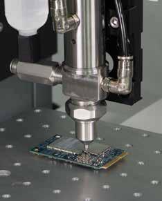 Montagens em geral Revestimento isolantente Para aplicações micro spray de precisão de revestimentos isolantes, a válvula de spray 787MS usa uma tecnologia de Baixo Volume e Baixa Pressão (LVLP) para