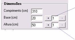 5.2 Dados de entrada 5.2.1 Dimensões: 1- Comprimento do pilar (m): serve para alular o número total de estribos, omprimento das barras longitudinais e o peso total de aço.