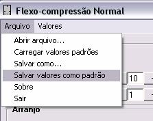 Podemos gravar os dados de entrada em um arquivo,usando o menu Arquivo e depois em Salvar omo.