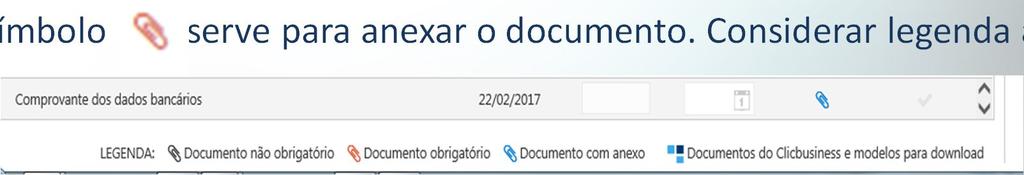 ATUALIZAÇÃO/CADASTRO DE FORNECEDOR Na etapa de documentos: Pontos relevantes - O campo Número não é obrigatórios, e o campo Validade deve ser preenchido apenas para CND (INSS) e FGTS, documentos que