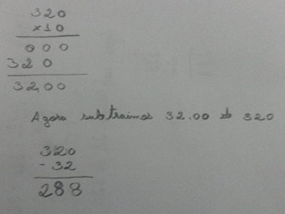 Em uma de suas vendas a profissional vendeu uma blusa, uma calça jeans e um vestido onde o valor total foi de R$ 320,00. Vejamos a seguir as possibilidades de pagamento. 4.