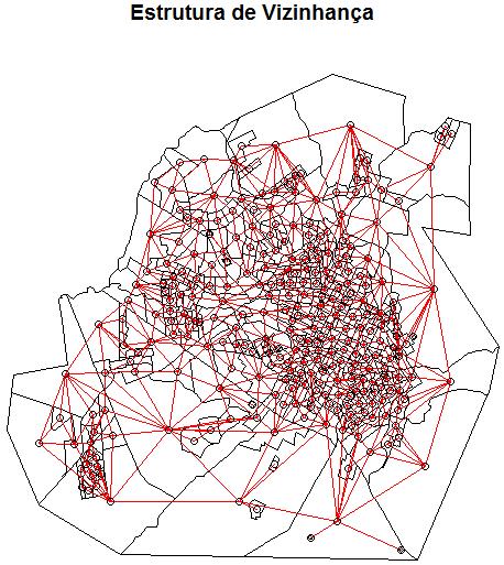 Capítulo 2 Análise Espacial da Demanda Elétrica em Áreas Urbanas 18 Na Figura 2.7 ilustra-se o diagrama de vizinhança adotada para a aplicação deste trabalho.