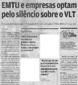 VLT na faixa viabilizar os VLP Veiculo Leve Audiência Pública parceiro privado EIA São Vicente de 1963, e 1999, pela CPTM.
