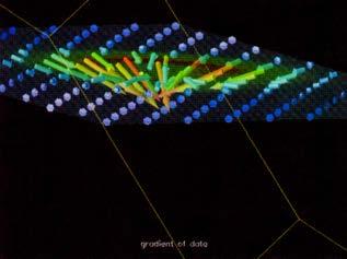 Técnicas de Visualização de Fluidos Visualização mais simples: mostrar o campo de velocidade usando glifos representando os vetores Outra estratégia é gerar um campo