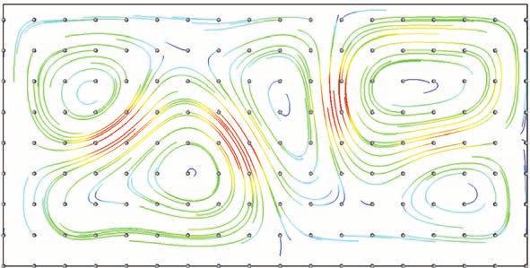 Técnicas de Visualização de Fluidos Figura: Streamlines em um campo